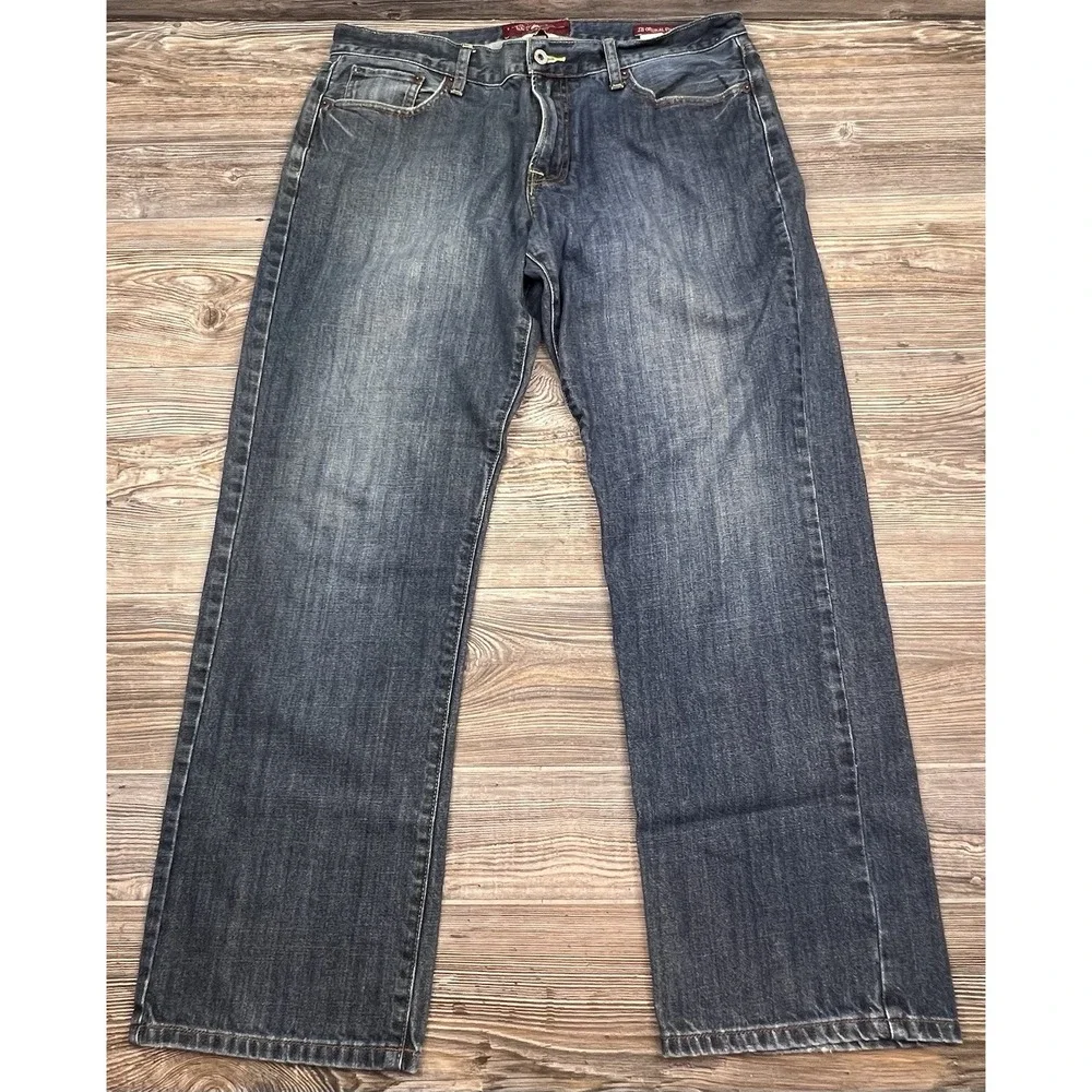 Lucky Brand 221 Original Straight Leg Blue Denim Jeans‎ Mens 36/30